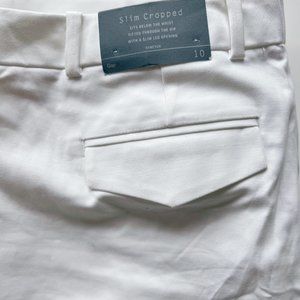 Gap Slim Crop White Pants - Sold out! - New With Tags - Cropped Ankle Length